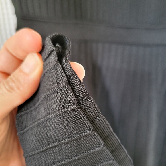 Pink Tartan black, knit midi dress - Picture 7 of 7